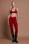 Moss V Red Seamless Seamless Scrunch Recovery Sports Leggings - 7