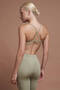Moss V Seamless Seamless Green Scrunch Recovery Sports Leggings - 5