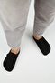 Karis Women's Genuine Leather Lace-Up Sabo Black Slippers - 7