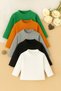 Girls Boys Children's Undershirt Half Fisherman Thin Sweater Camisole Set of 5