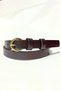 100% Genuine Leather Women's Belt with Antique Gold Plated Buckle - 3