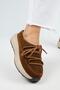 Koralia Women's Genuine Leather Clog Tan Slipper - 5