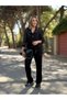 Şans Li̇fe Women's Tulle Detailed Hooded Jacket and Pants Two-Piece Set - 3
