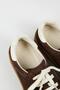 Palminteri 2 Men's Genuine Leather Lace-Up Brown-Ecru Sneakers - 5