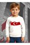 Unisex Crescent and Star 19 May 29 October 23 April 10 November Atatürk Children's 3 Thread Raised Sweatshirt - 3