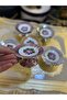 Esterhomedecor 6-Piece Hand-Painted Porcelain Coffee Side Tray for Turkish Delight - 3