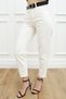 A116674 Women's White Mom Jeans High Waist Jeans Slim Fit Jeans - 2