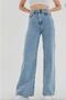 A158734 High Waist Palazo Jeans Boyfriend Loose Wide Leg - 4