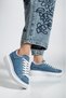 Casual Sneakers Women's Lace-Up Sneakers White-Black-Blue-Silver-Gold-Yellow - 6