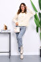 Cream Thessaloniki Braided Short Knit Cardigan - 2
