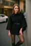 Women's Winter Cashmere Poncho - 4