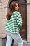 Women's Chanel Plaid Lumberjack Tweed Short Pocketed Melton Jacket 700-3540209 - 2