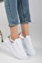 Casual Sneakers Women's Lace-Up Sneakers White-Black-Blue-Silver-Gold-Yellow - 2