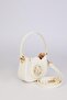 With Logo, Mini Size, Chain Detail, Long Strap, Women's Stylish Handbag 930346 White - 2