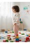 Baby Girl Set Swan Patterned Ecru Salmon - 3