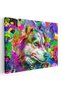 Tablou cap caine fundal abstract, cod 1888