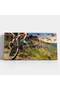 Tablou peisaj munte apus biciclist, cod 2115 - 3