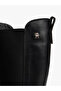 Th Leather Serrated Sole Long Women's Black Boots Fw0Fw08985Bds - 7