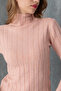 High Neck Slim Fit Bodysuit, Ribbed Knit Sweater, High Neck Slim Fit Sweater. - 6