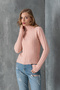 High Neck Slim Fit Bodysuit, Ribbed Knit Sweater, High Neck Slim Fit Sweater. - 2