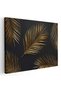 Frunze aurii tropicale tablou, cod 2586