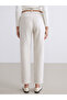 Carrot Fit Women's Jean Trousers with Belt - 7