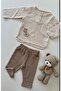 Baby/Child Cotton Lamb Embroidered Long Sleeve Double Set - 2