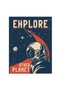 Tablou Explore Other Planet vintage, cod 5378 - 2