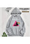 سويت شيرت بقلنسوة مطبوع عليه تصميم Pink Freud Dark Side (خيطان)