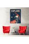 Tablou Explore Other Planet vintage, cod 5378 - 4