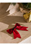 Burgundy Bowknot Tree Ornament Set of 6 - 3