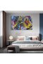 compozitie abstracta graffiti multicolor, cod 1207 - 4