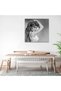 Tablou Brigitte Bardot, actrita, alb, negru, cod 1516 - 7