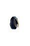 Small Stylish Bag with Quilted Chain Strap and Leather Shoulder Part, Dark Blue - 2
