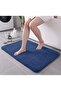 Non-Slip Base Post Plush Bath Mat Dark Blue 40X60 Mat - 3