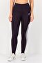 Women Tight Fit Brand Logo Training Leggings, Dark Purple
