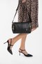 Women's Kitten Black Thin Short Heel Evening Dress Stiletto Pointed Toe Classic Heeled Shoes - 8