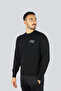 Men's Regular Fit Logo Printed Round Neck Long Sleeve Black Sweater 79Gaf00Mcmh81-899 - 2