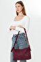 Metro Burgundy Suede Women's Shoulder, Arm and Hand Bag - 2