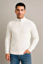 Men's Half-Zip Knit Sweater – Thessaloniki Knit, Stand Collar, Cotton Woven, Regular Fit Long Sleeve K - 4
