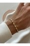 Steel Imported Gold Stone Drop Bracelet - 2