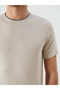 Vizyon New Season Crew Neck Short Sleeve Combed Cotton Men's Textured T-Shirt - 6