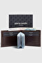 -Set 7- 100% Genuine Leather Special Gift Boxed Groom Belt Wallet Dowry Set Brown - 3