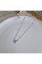 Steel Zircon Stone Star Figured Necklace - 2