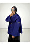 Winter Felt Jacket with Shawl Detail - Navy - 2