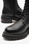 Vetra Black Flother Leather Women's Boots - 5