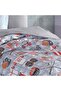 Victory Blue - Single Poplin Quilted Duvet Cover Set - 2