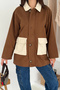 Bellows Pocket Detailed Rain Gabardine Jacket Brown - 6
