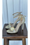 Perla Glittery Detachable Buckle Detailed Heeled Shoes - 5