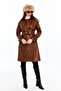 Reglan Sleeve Women's Leather Trench Coat/Jacket